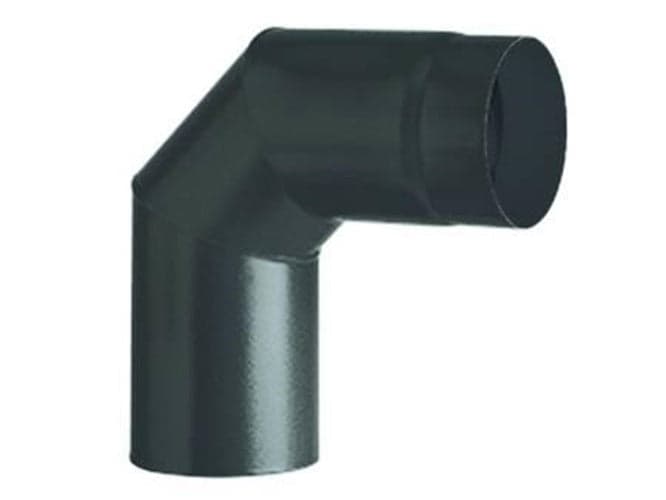 GOMITO STUFA LEGNA 90° ø mm.150 PORCELLANATO SMALTO NERO OPACO ALA FERR 363235 in prodotto EuroStore07 - Alatri, commercioVirtuoso.it