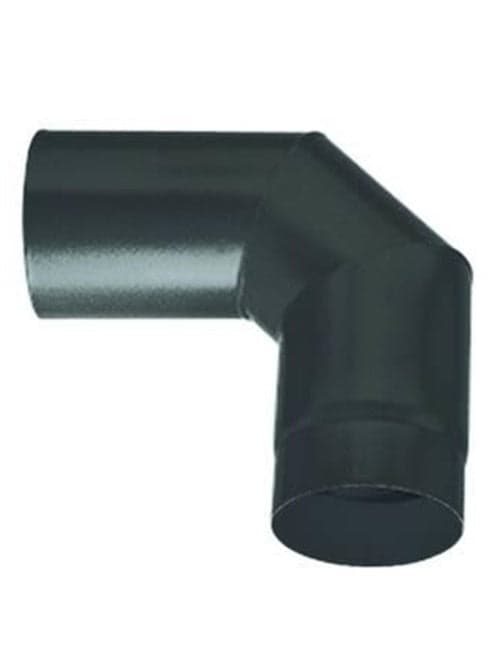 GOMITO STUFA LEGNA 90° ø mm.140 PORCELLANATO SMALTO NERO OPACO ALA FERR 363228 in prodotto EuroStore07 - Alatri, commercioVirtuoso.it