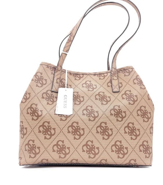 GUESS Borsa Donna Vikky Coal Logo Latte in Borse Tote Calzature Durello - Agna, commercioVirtuoso.it