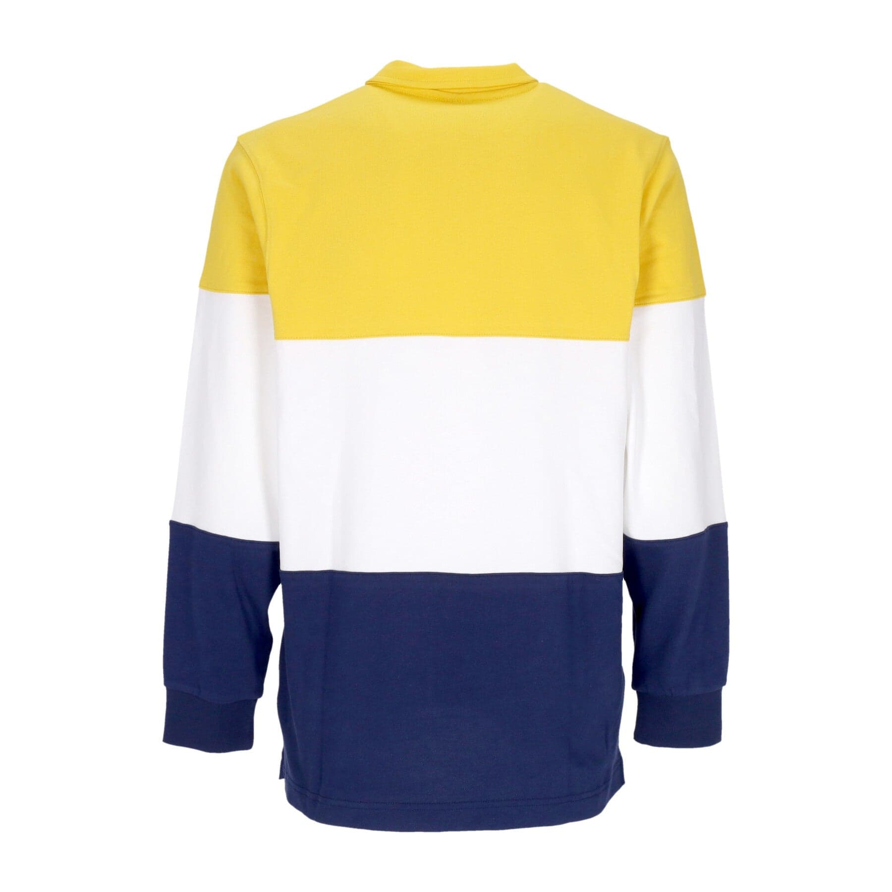 Nike Polo Manica Lunga Uomo Club Plus Colorblock L/s Top Vivid Sulfur/white/midnight Navy/white da uomo in Polo Drestige - Casamassima, commercioVirtuoso.it