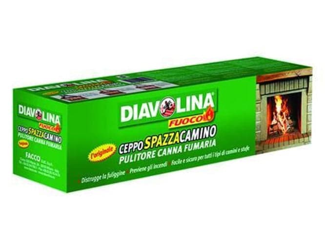 DIAVOLINA CEPPO SPAZZACAMINO PULISCI CAMINO CANNA FUMARIA TUBO STUFA 1.1 KG in prodotto EuroStore07 - Alatri, commercioVirtuoso.it