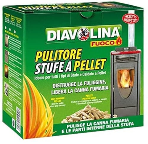 DIAVOLINA PELLET SPAZZACAMINO PER STUFE CALDAIE A PELLET TOGLI FULIGGINE in prodotto EuroStore07 - Alatri, commercioVirtuoso.it