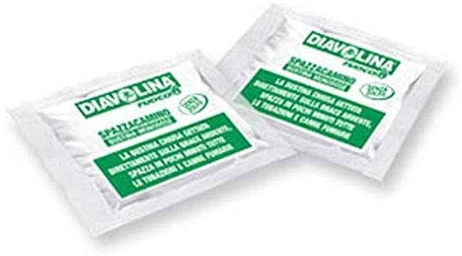 DIAVOLINA TOGLI FULIGGINE DISTRUGGI IN BUSTINA MONODOSE 5 PZ STUFA CAMINO in prodotto EuroStore07 - Alatri, commercioVirtuoso.it