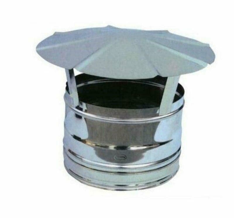 FUMAIOLO TUBI STUFE A LEGNA CAPPELLOTTO CM 15 IN ACCIAO INOX FERR 192569 in prodotto EuroStore07 - Alatri, commercioVirtuoso.it