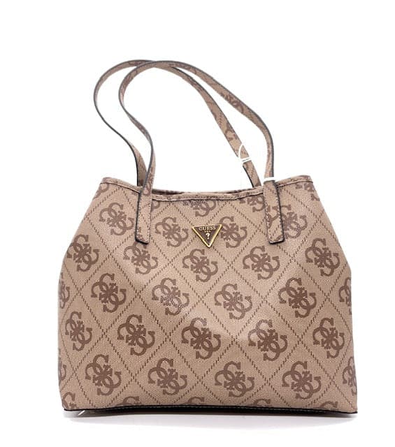 GUESS Borsa Donna Vikky Coal Logo Latte