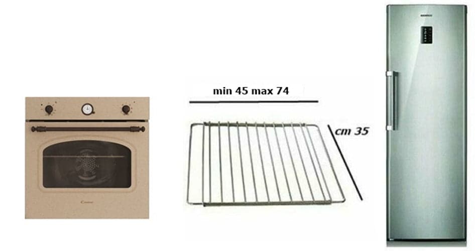 RIPIANO GRIGLIA FORNO FRIGORIFERO UNIVERSALE REGOLABILE GRANDE CM 35X 48 / 74