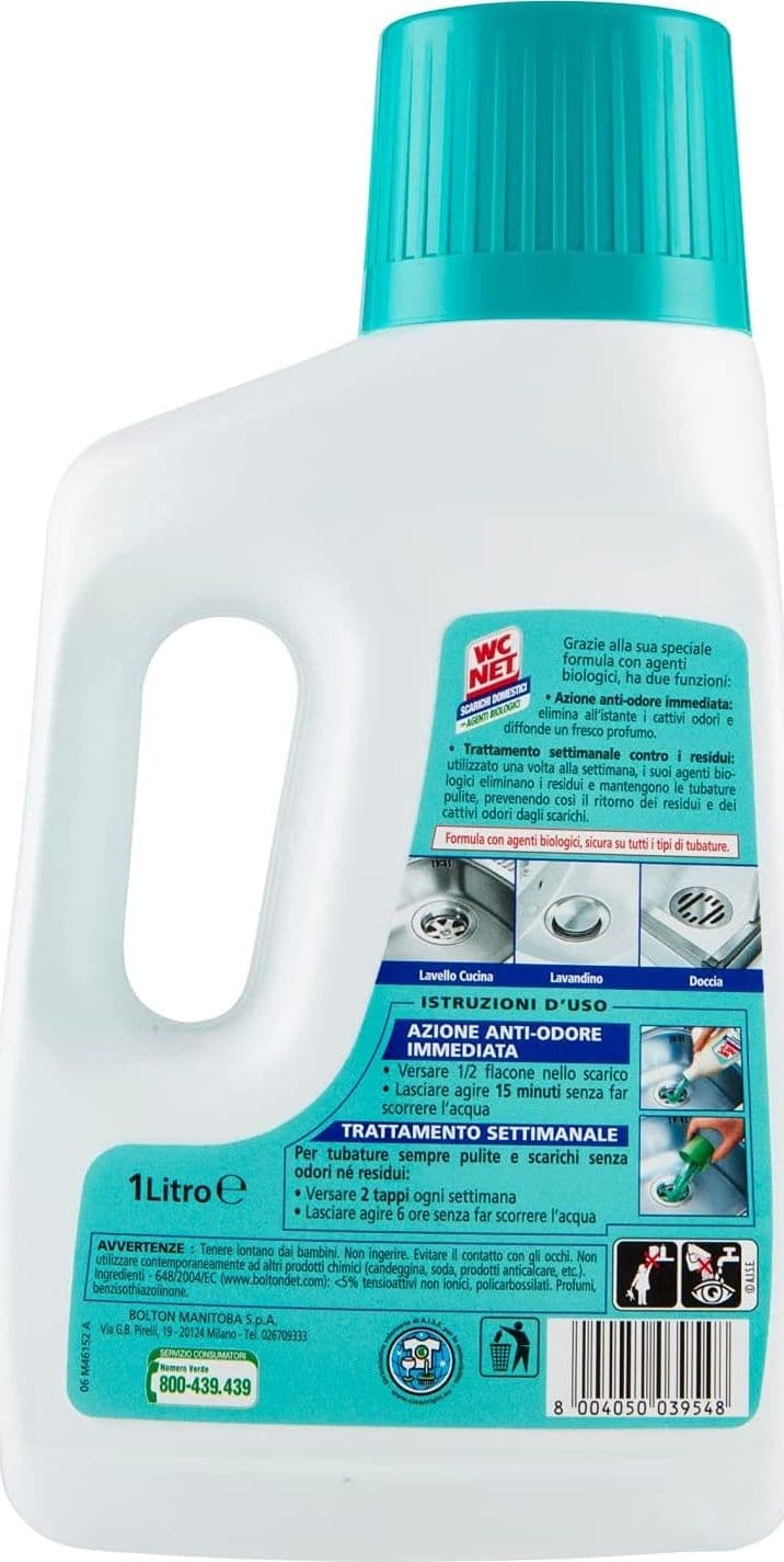 Wc Net Professional - Scarichi Domestici con Agenti Biologici, , Pino, 1000 ml in prodotto EuroStore07 - Alatri, commercioVirtuoso.it