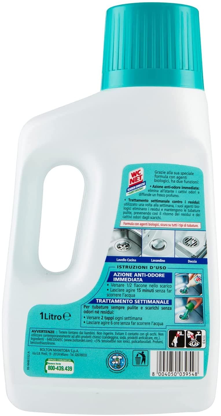 Wc Net Professional - Scarichi Domestici con Agenti Biologici, , Pino, 1000 ml in prodotto EuroStore07 - Alatri, commercioVirtuoso.it