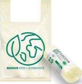 RMove Sacchi Biodegradabili per Rifiuti 42x52cm 1Rot/15pz 15LT - 2