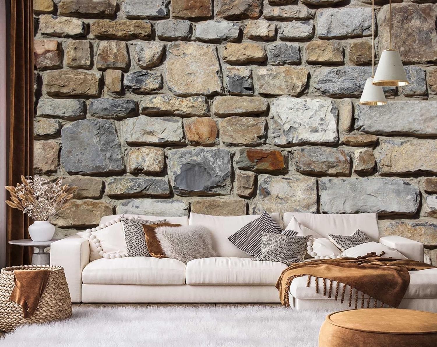 Carta Da Parati, Muro di pietra Muro di pietra 3d in Carta da parati Collezione Casa - Trebisacce, commercioVirtuoso.it