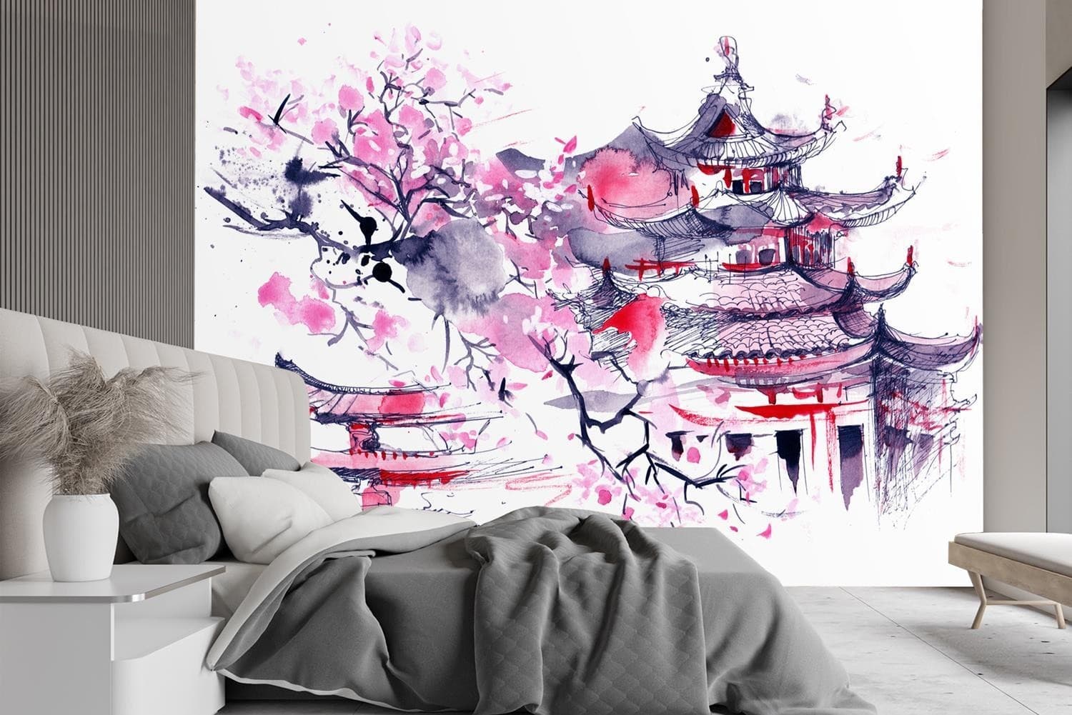 Carta Da Parati, Pagoda giapponese in Carta da parati Collezione Casa - Trebisacce, commercioVirtuoso.it