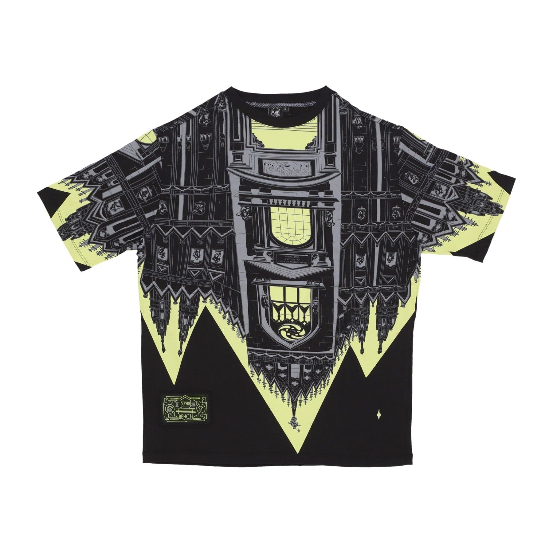 DOLLY NOIRE Maglietta Uomo Bench Duomo Over Tee Black/lime da uomo in T-shirt Drestige - Casamassima, commercioVirtuoso.it