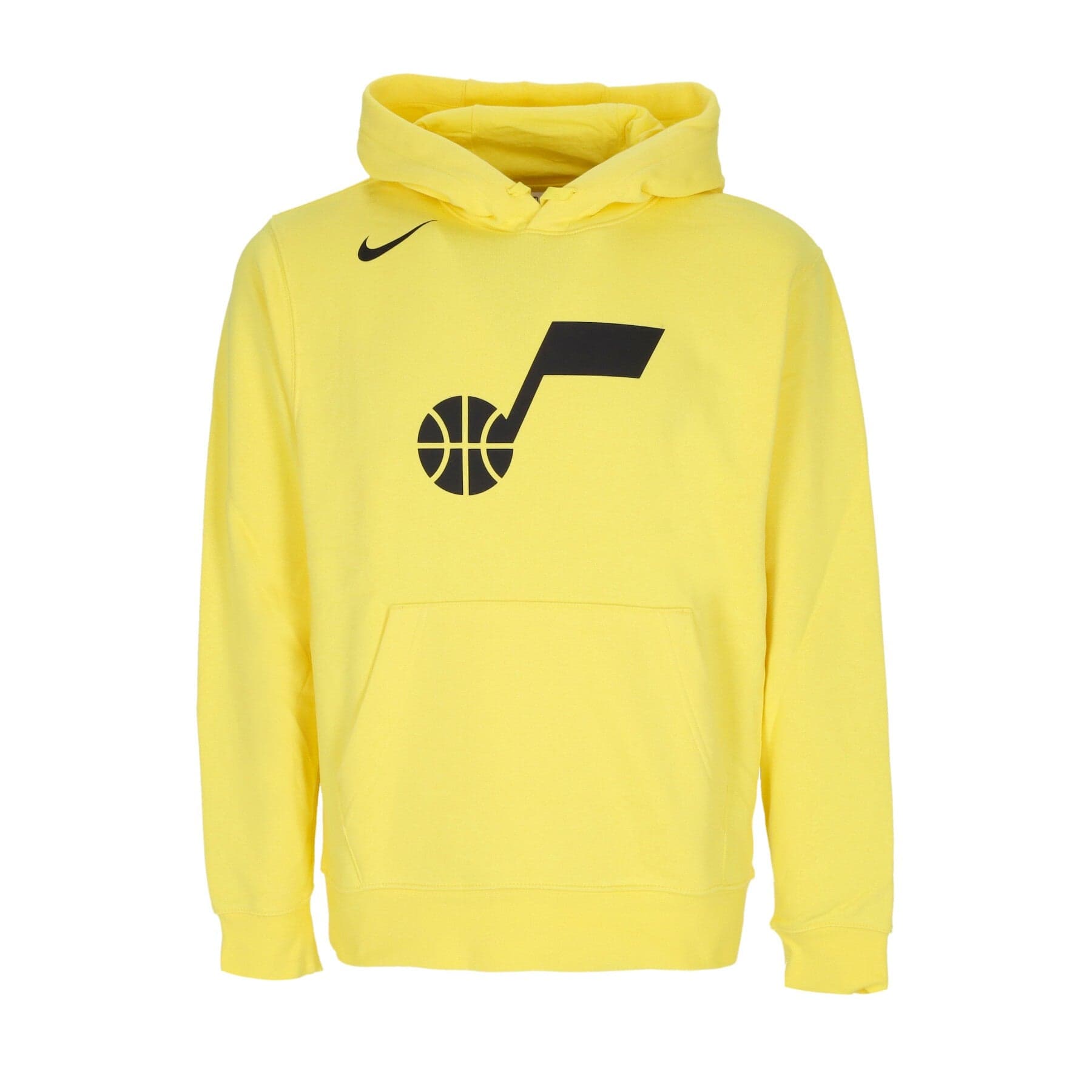 NIKE NBA Felpa Cappuccio Uomo Nba Club Hoodie Utajaz Yellow Strike da uomo