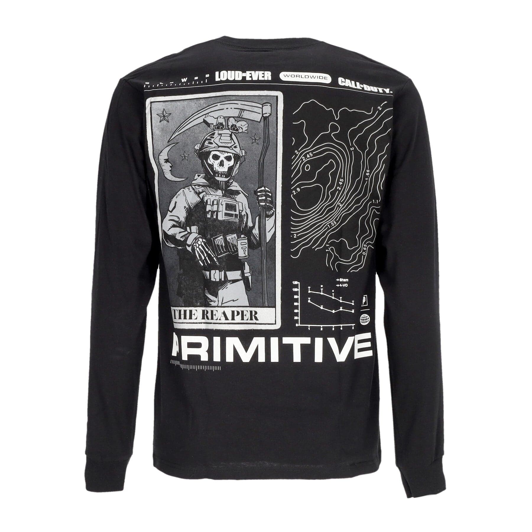 PRIMITIVE Maglietta Manica Lunga Uomo Tactics L/s Tee X Call Of Duty Black da uomo in T-shirt Drestige - Casamassima, commercioVirtuoso.it