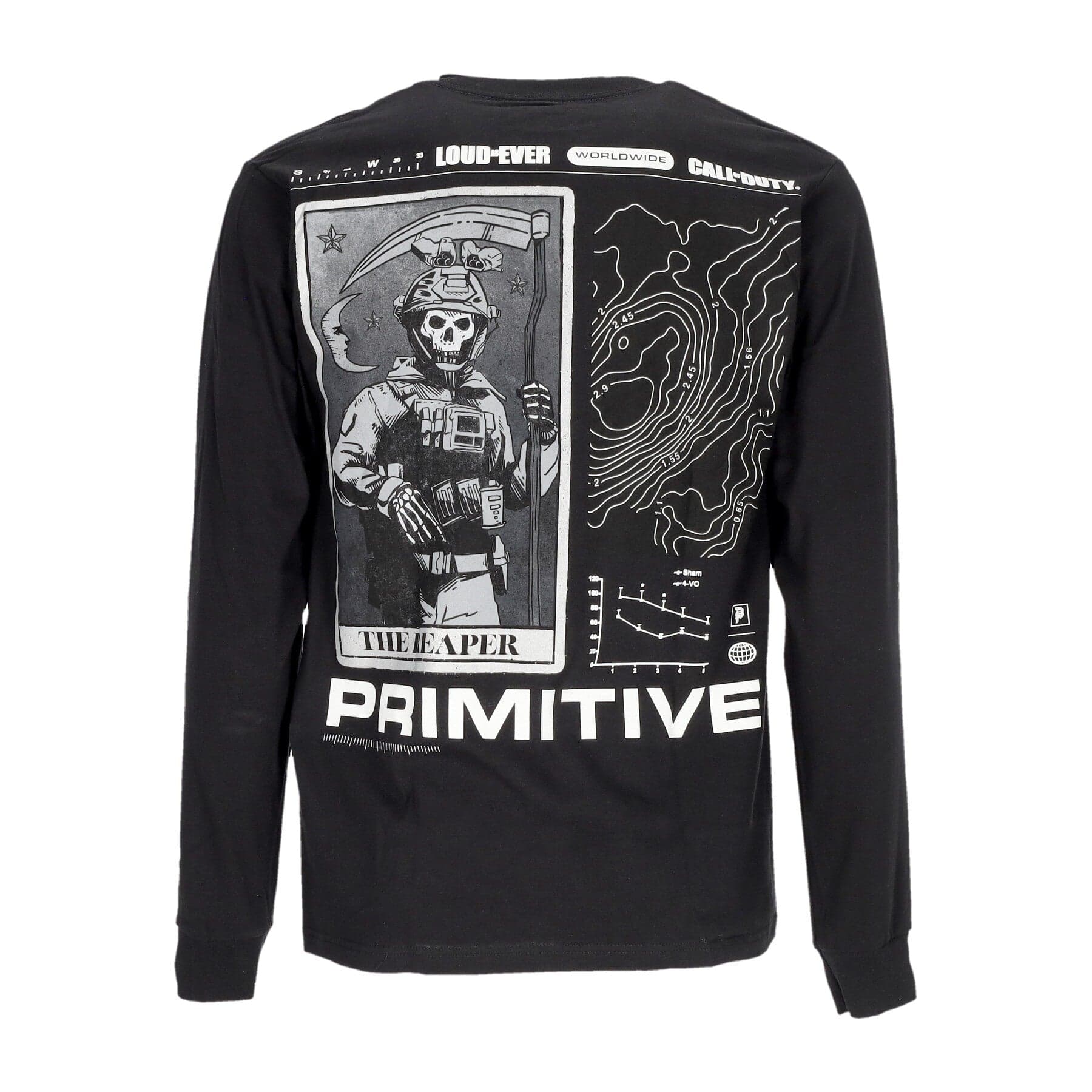 PRIMITIVE Maglietta Manica Lunga Uomo Tactics L/s Tee X Call Of Duty Black da uomo in T-shirt Drestige - Casamassima, commercioVirtuoso.it