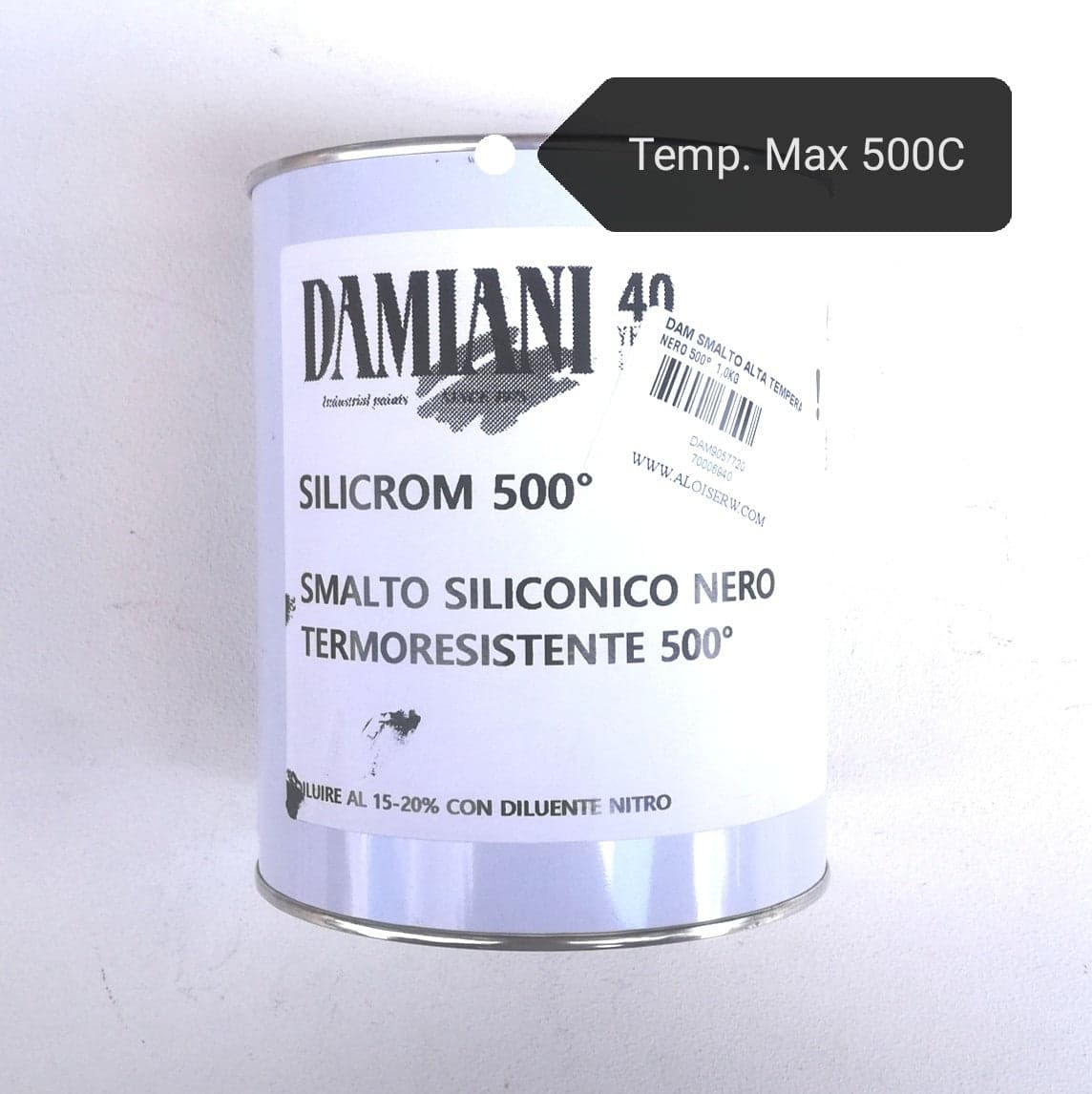 Damiani Silicrom 1kg smalto siliconico per alta temperatura - max 500°C in Sigillanti per caminetto e forno Aloiserw.com - Altomonte, commercioVirtuoso.it