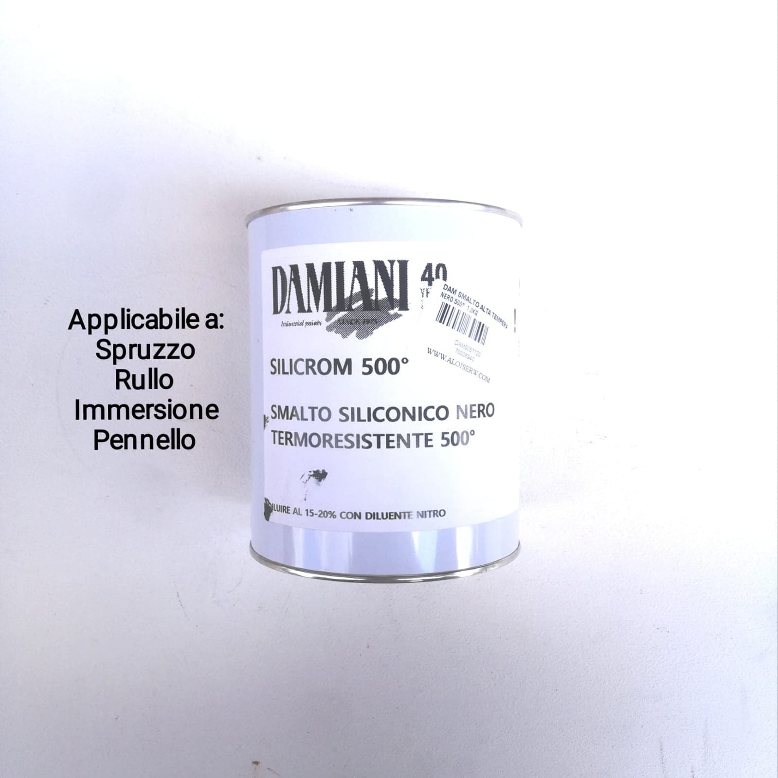 Damiani Silicrom 1kg smalto siliconico per alta temperatura - max 500°C in Sigillanti per caminetto e forno Aloiserw.com - Altomonte, commercioVirtuoso.it