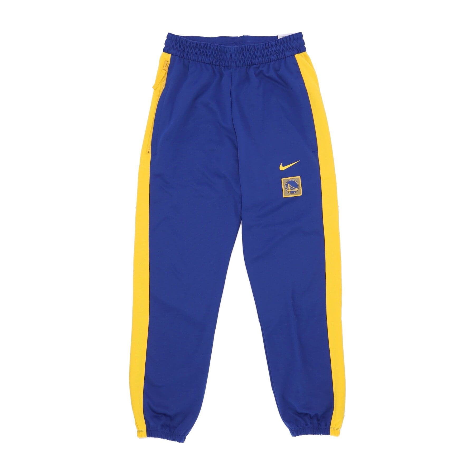 NIKE NBA Pantalone Tuta Uomo Nba Starting Five Fleece Pant Golwar Rush Blue/amarillo/amarillo da uomo