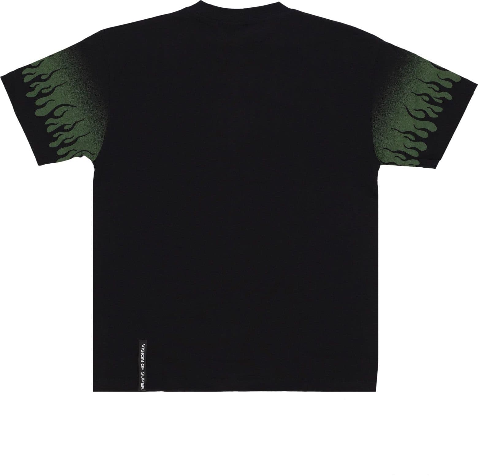 VISION OF SUPER Maglietta Uomo Negative Flames Tee Black/green da uomo in Autocategorizzazione Drestige - Casamassima, commercioVirtuoso.it