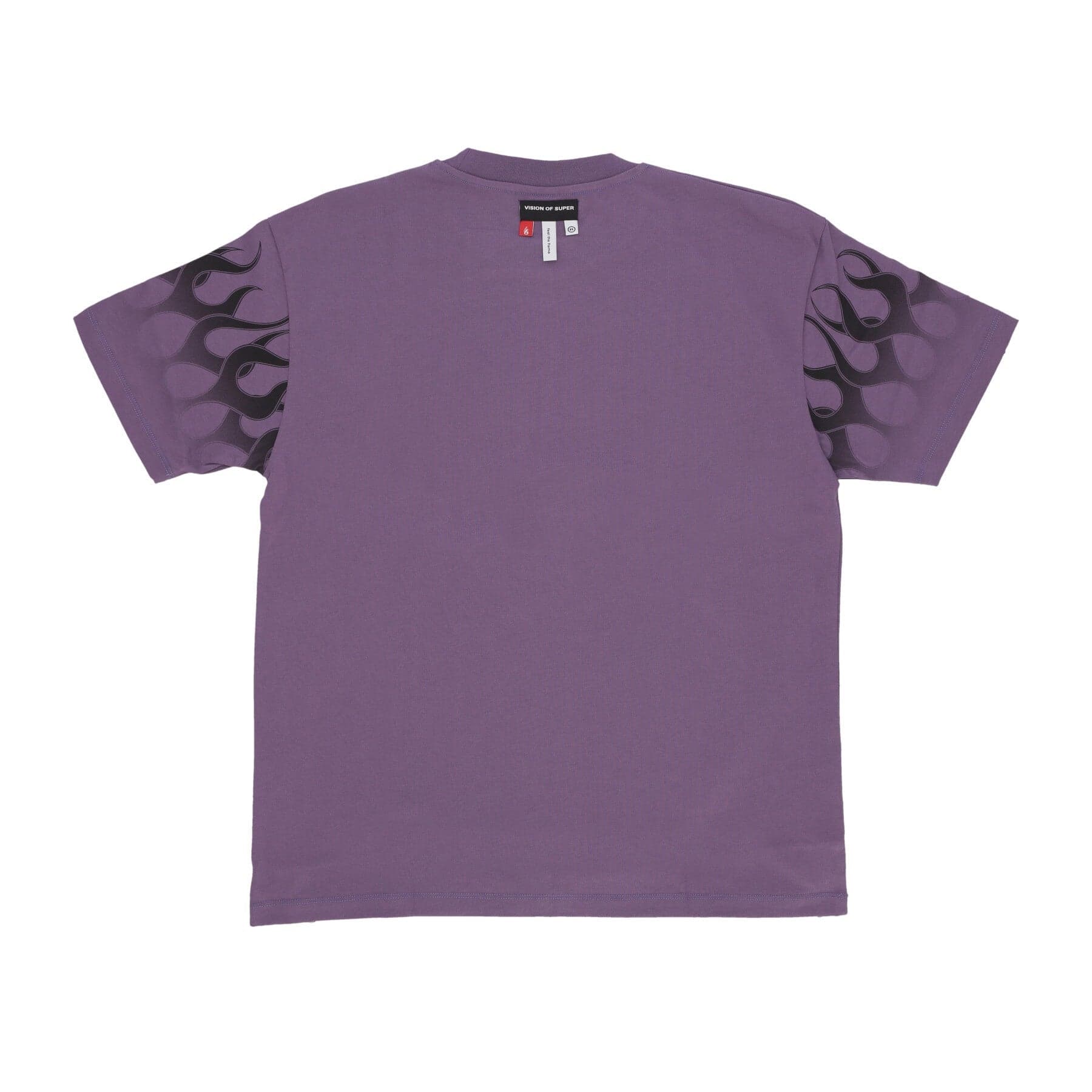 VISION OF SUPER Maglietta Uomo Flames Tee Purple/black da uomo in Autocategorizzazione Drestige - Casamassima, commercioVirtuoso.it