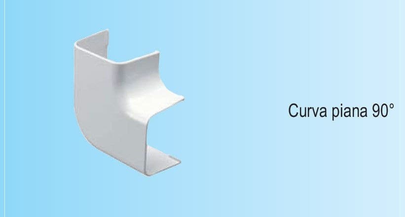 First profilfreddo curva piana per canalina 90x65mm in Canaline fili elettrici Aloiserw.com - Altomonte, commercioVirtuoso.it
