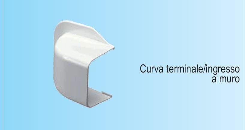 First profilfreddo curva a muro per canalina 90x65mm in Canalizzazioni Aloiserw.com - Altomonte, commercioVirtuoso.it