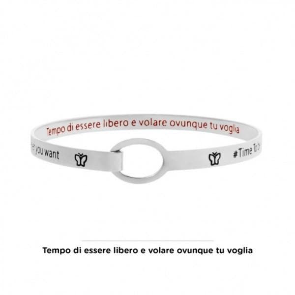 Marlù - BRACCIALE RIGIDO Free and fly wherever you want in Bracciali Alba Gioielli - Casoria, commercioVirtuoso.it