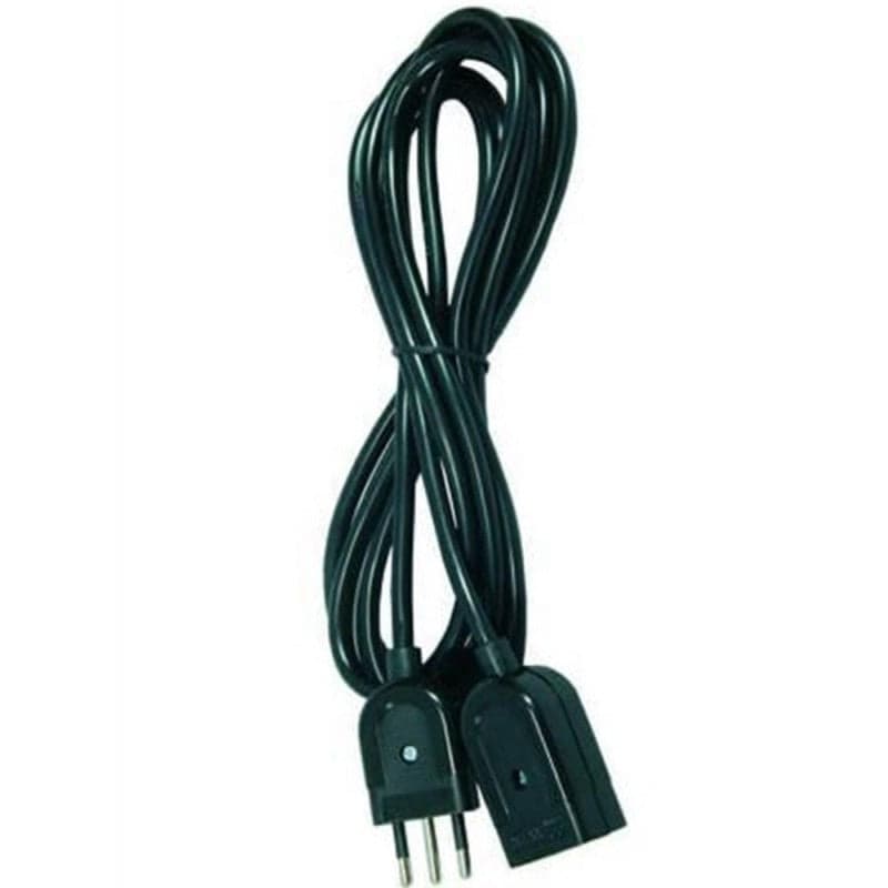PROLUNGA 3 MT ELETTRICA SPINA PICCOLA / PRESA PICCOLA 1 PEZZO NERA FER 109239 in prodotto EuroStore07 - Alatri, commercioVirtuoso.it