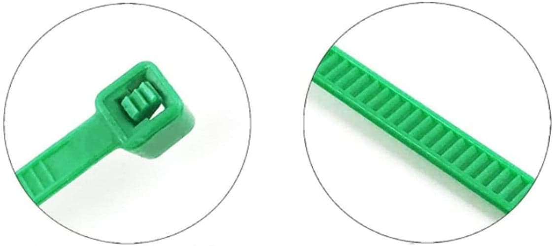 100 FASCETTE AUTOSERRANTI NYLON VERDI MM.4, 8 x 300 CABLAGGIO CAVI FERR 252898 in prodotto EuroStore07 - Alatri, commercioVirtuoso.it