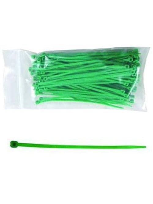 100 FASCETTE AUTOSERRANTI NYLON VERDI MM.4, 8 x 300 CABLAGGIO CAVI FERR 252898 in prodotto EuroStore07 - Alatri, commercioVirtuoso.it