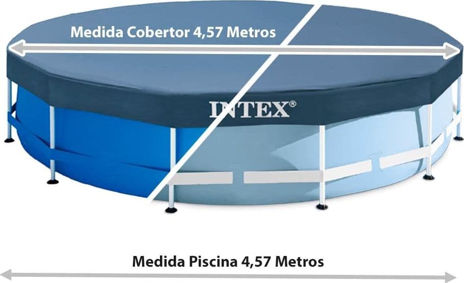 TELO COPERTURA PISCINA INTEX 28032 DIAM. CM 457 TELAIO PORTANTE FER 253451 in prodotto EuroStore07 - Alatri, commercioVirtuoso.it