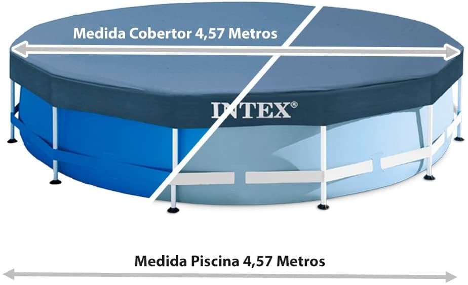 TELO COPERTURA PISCINA INTEX 28032 DIAM. CM 457 TELAIO PORTANTE FER 253451 in prodotto EuroStore07 - Alatri, commercioVirtuoso.it