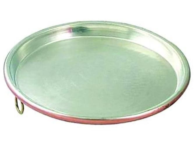TEGLIA IN RAME STAGNATO PER FARINATA - cm.38x2h. - FER 336352 in prodotto EuroStore07 - Alatri, commercioVirtuoso.it