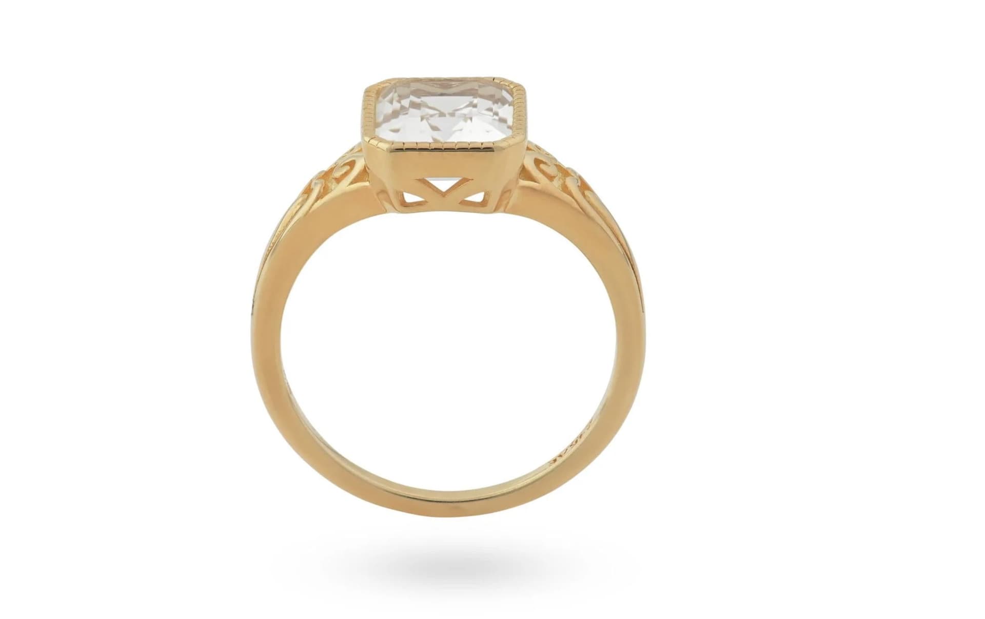 24Kae - Anello con pietra rettangolare in Anelli Alba Gioielli - Casoria, commercioVirtuoso.it