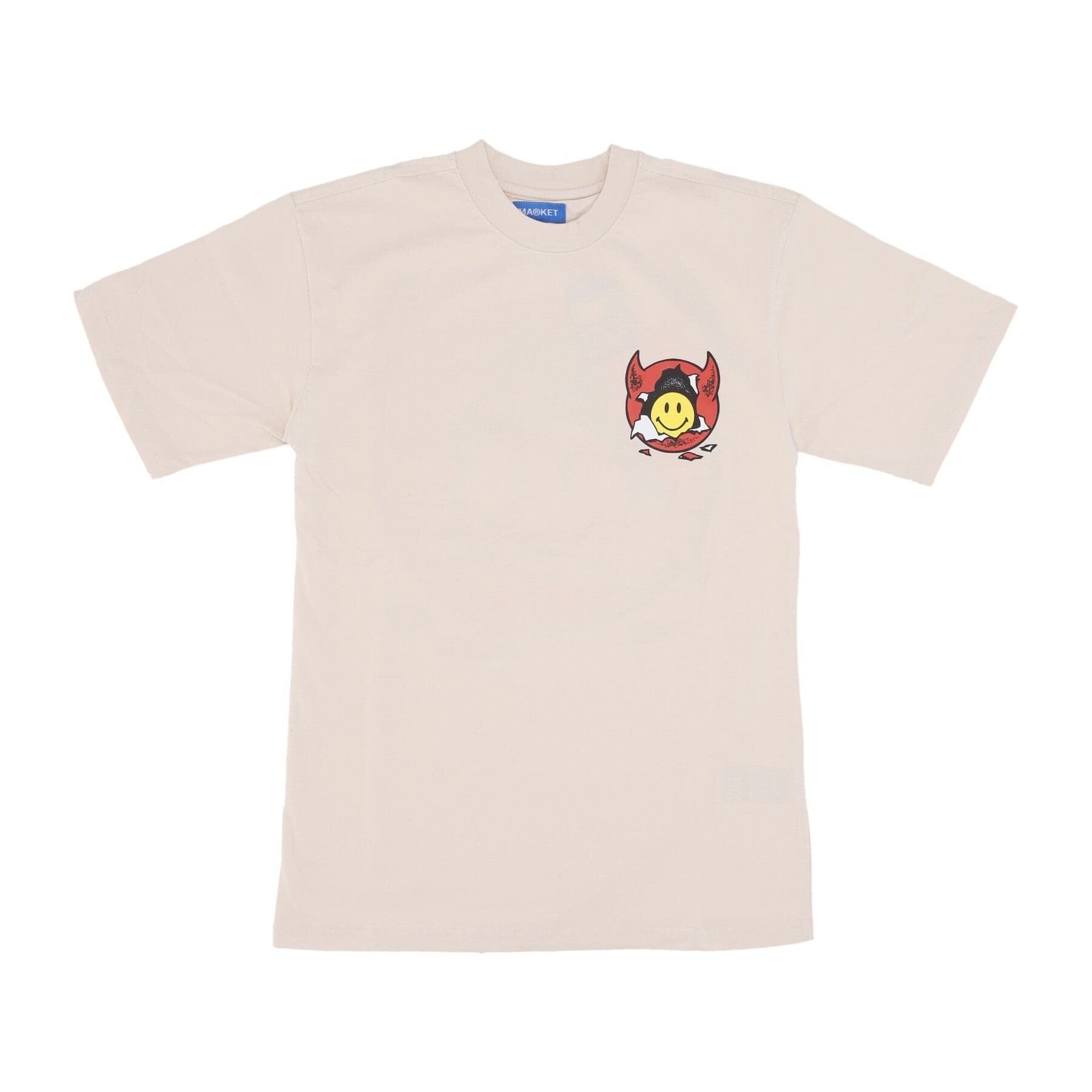 MARKET Maglietta Uomo Smiley Inner Peace Tee Ecru da uomo in T-shirt Drestige - Casamassima, commercioVirtuoso.it