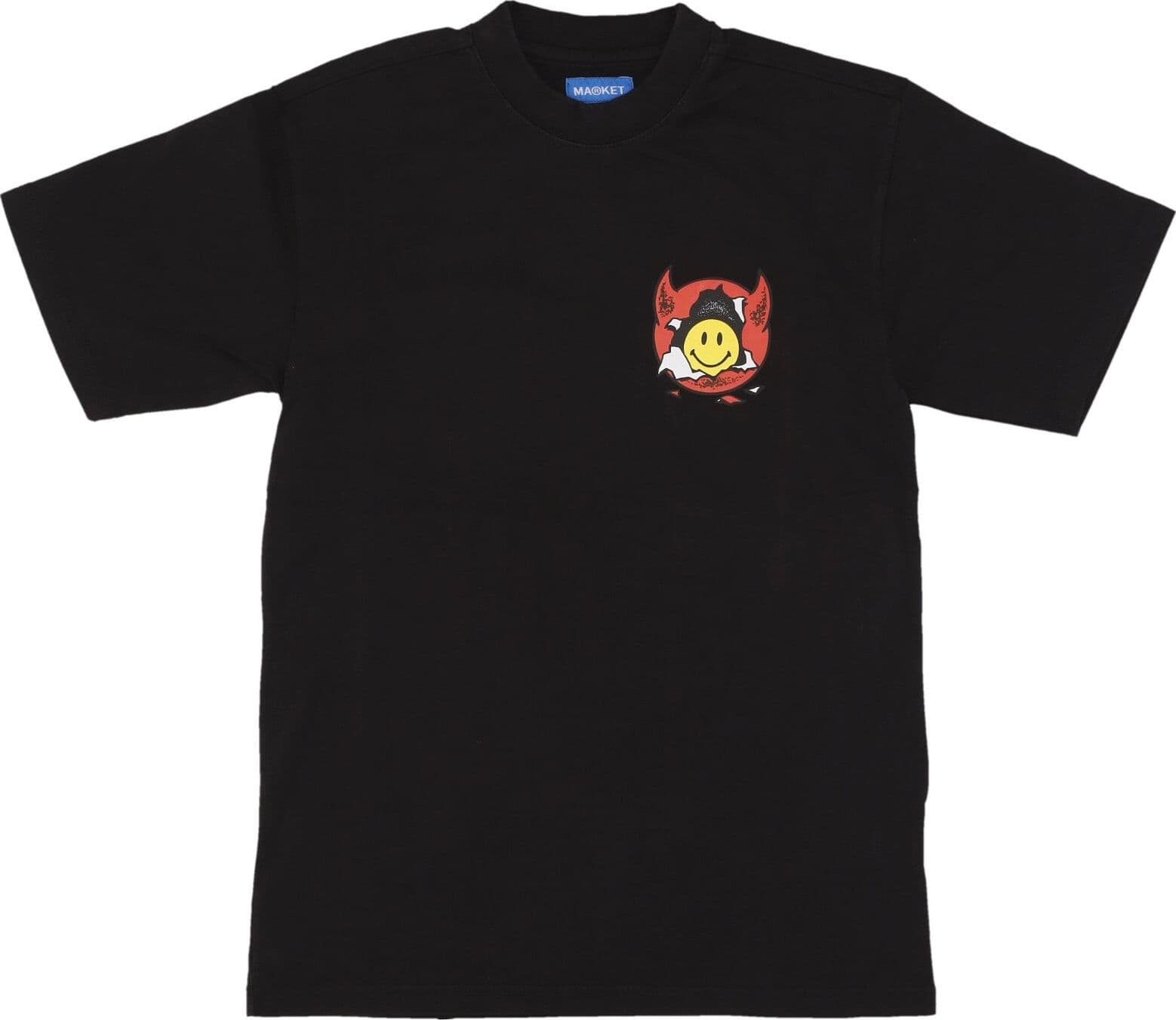 MARKET Maglietta Uomo Smiley Inner Peace Tee Washed Black da uomo in T-shirt Drestige - Casamassima, commercioVirtuoso.it