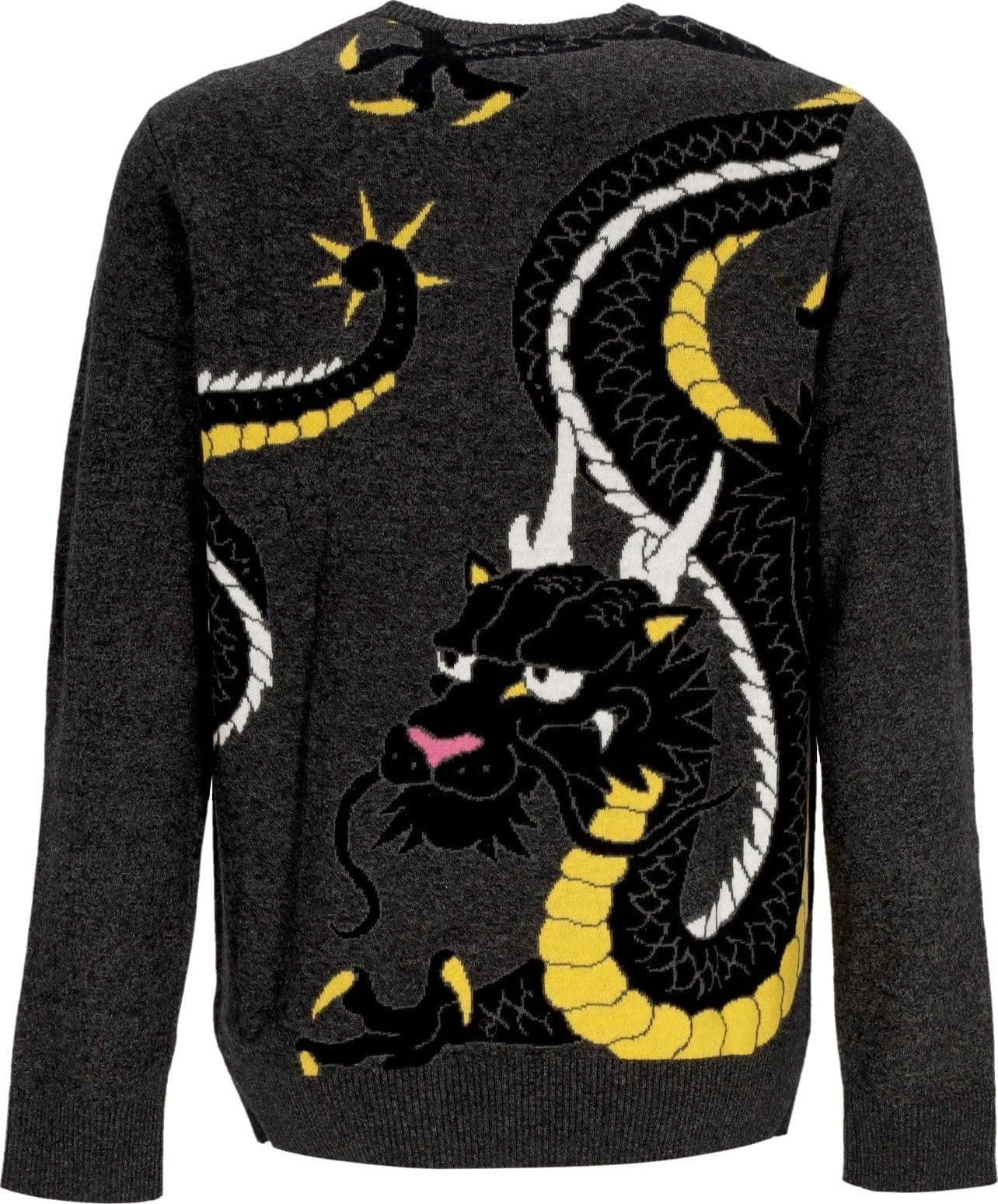 RIPNDIP Maglione Uomo Ryu Knit Sweater Black Heather da uomo in Maglioni Drestige - Casamassima, commercioVirtuoso.it