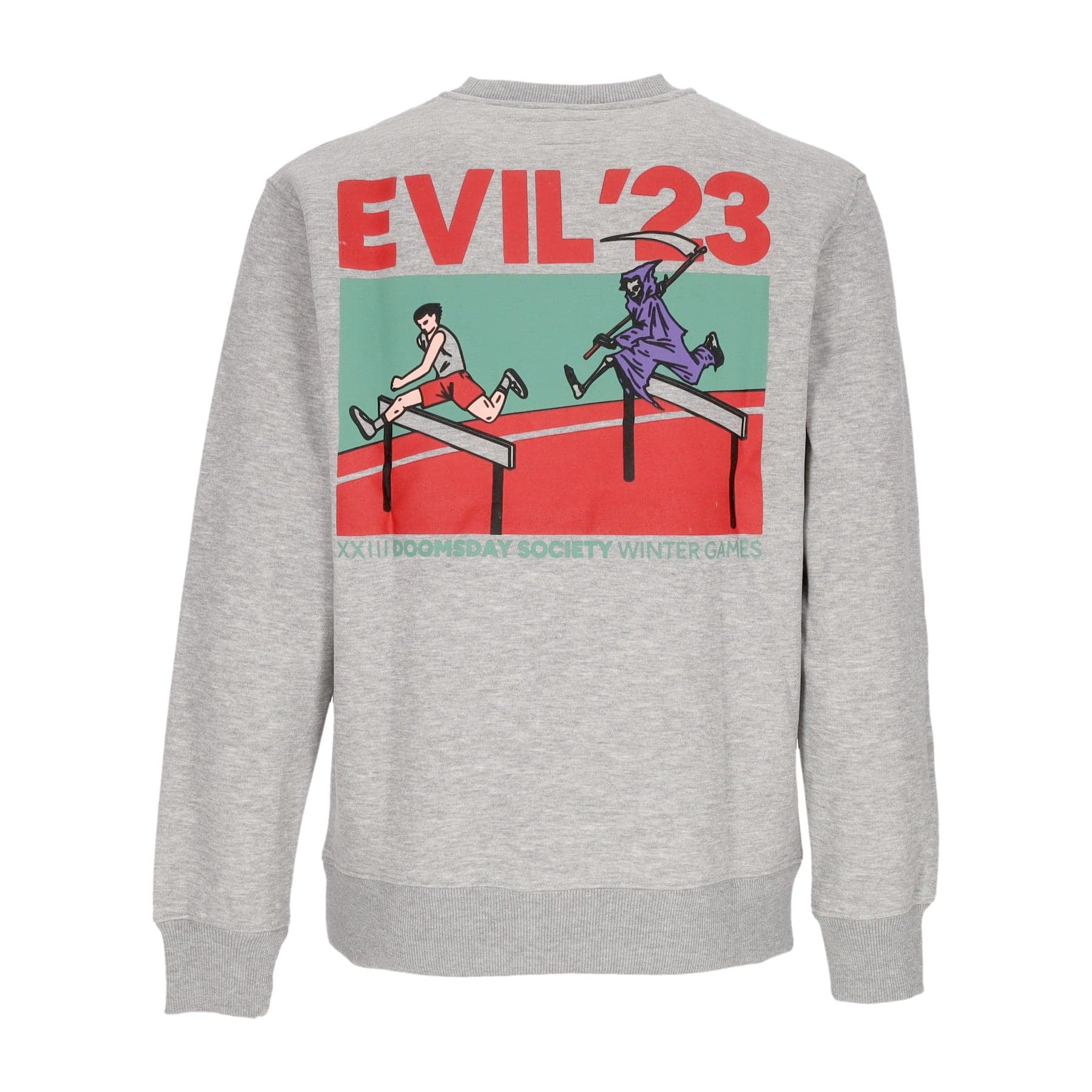 DOOMSDAY Felpa Girocollo Uomo Evil23 Crewneck Sport Grey da uomo in Felpe senza cappuccio Drestige - Casamassima, commercioVirtuoso.it