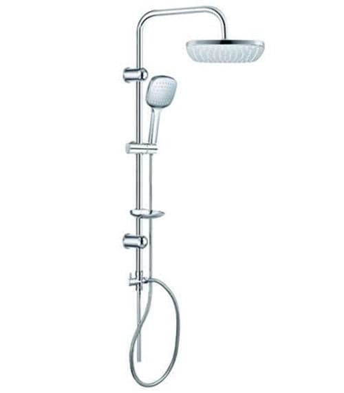 COLONNA DOCCIA LUSSO CROMATA QUADRA - cm.22,5x22,5 - FER 316408 in prodotto EuroStore07 - Alatri, commercioVirtuoso.it
