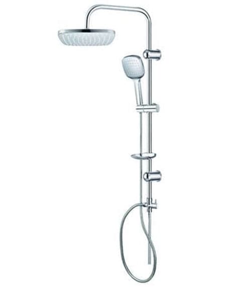 COLONNA DOCCIA LUSSO CROMATA QUADRA - cm.22,5x22,5 - FER 316408 in prodotto EuroStore07 - Alatri, commercioVirtuoso.it