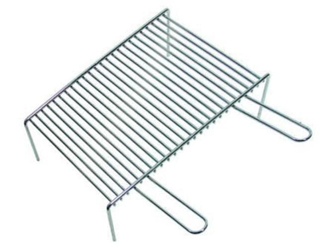 GRIGLIA PESANTE CON PIEDI 2 MANICI - cm.60x33x9h- acciaio cromato -- FER 18647 in prodotto EuroStore07 - Alatri, commercioVirtuoso.it