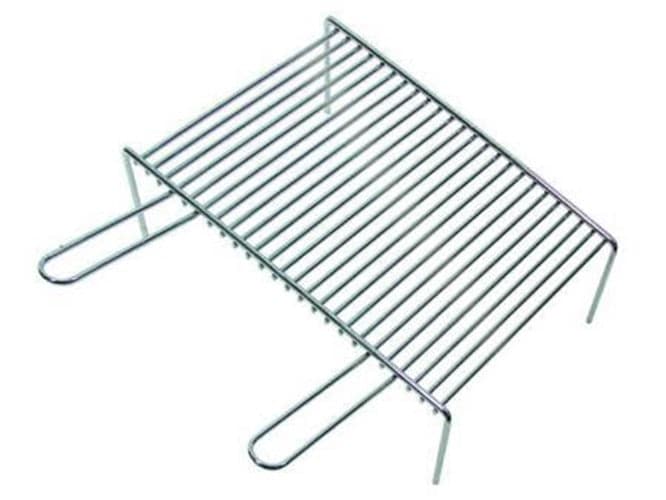 GRIGLIA PESANTE CON PIEDI 2 MANICI - cm.60x33x9h- acciaio cromato -- FER 18647 in prodotto EuroStore07 - Alatri, commercioVirtuoso.it