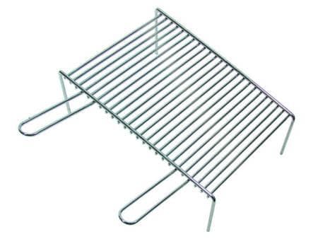 GRIGLIA PESANTE CON PIEDI 2 MANICI - cm.60x33x9h- acciaio cromato -- FER 18647 in prodotto EuroStore07 - Alatri, commercioVirtuoso.it