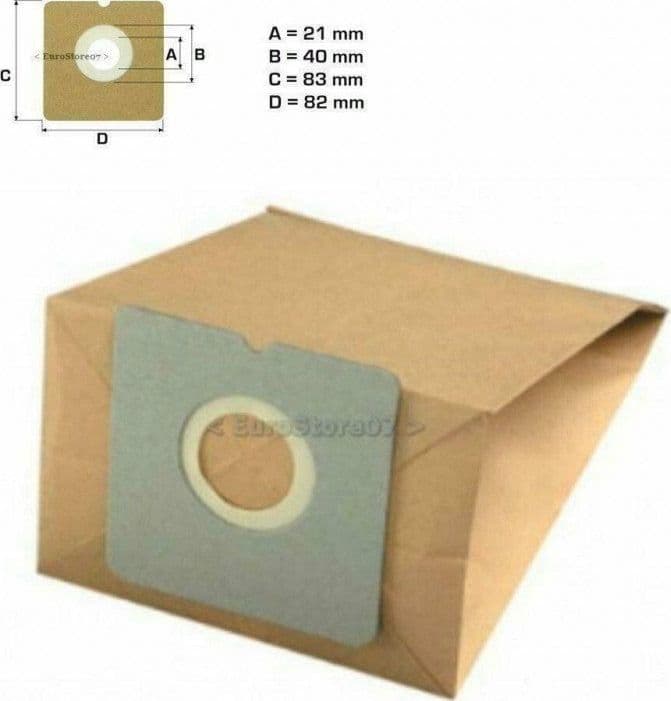 SACCHETTI ASPIRAPOLVERE - PZ 8 -- IMETEC- TERMOZETA- HOOVER - OULINEX - SEVERIN in prodotto EuroStore07 - Alatri, commercioVirtuoso.it