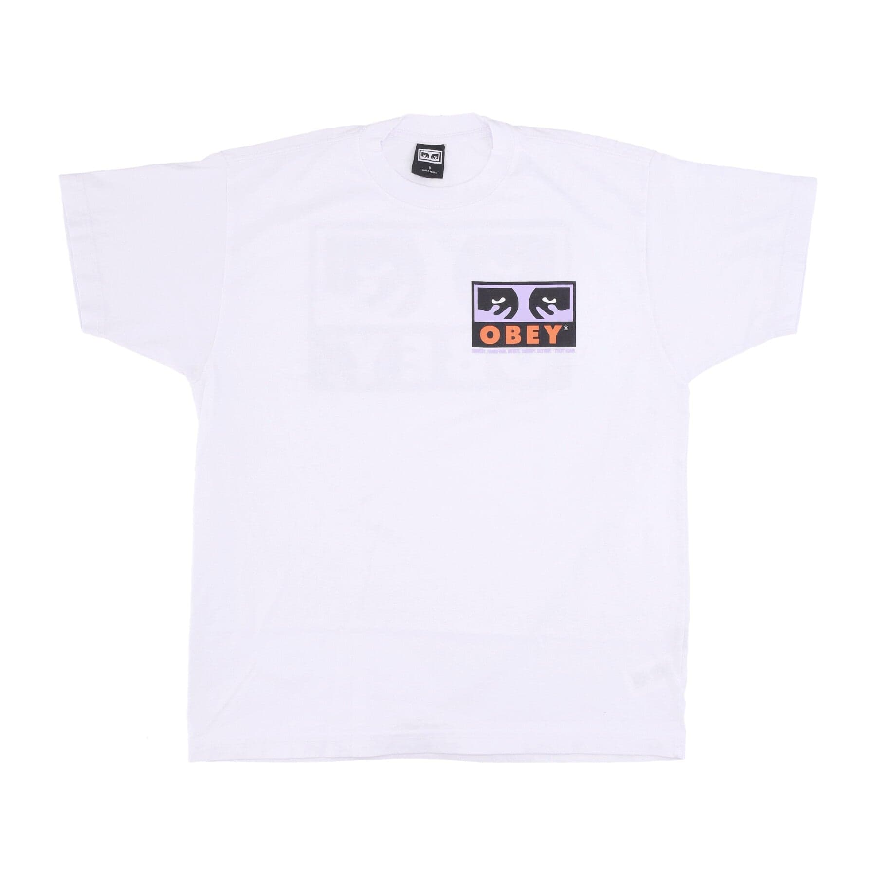 OBEY Maglietta Uomo Subvert Heavyweight Classic Box Tee White da uomo in T-Shirt Drestige - Casamassima, commercioVirtuoso.it