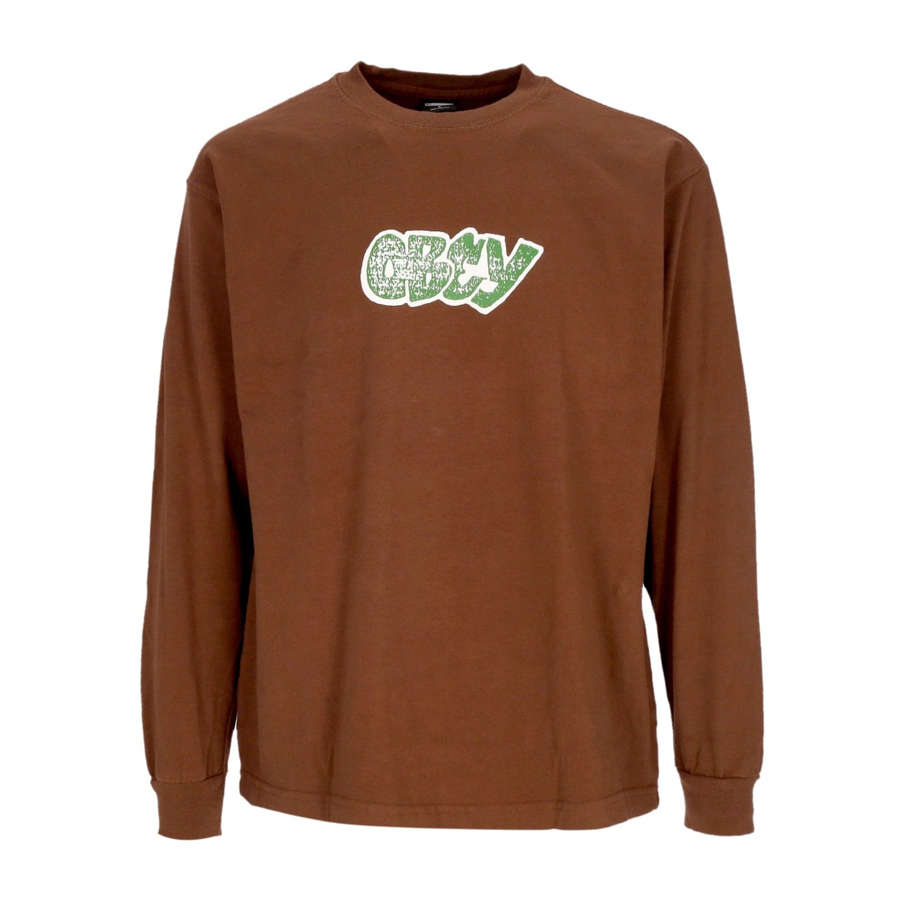 OBEY Maglietta Manica Lunga Uomo City Watch Dog Heavyweight Classic Custom Sepia da uomo in T-shirt Drestige - Casamassima, commercioVirtuoso.it