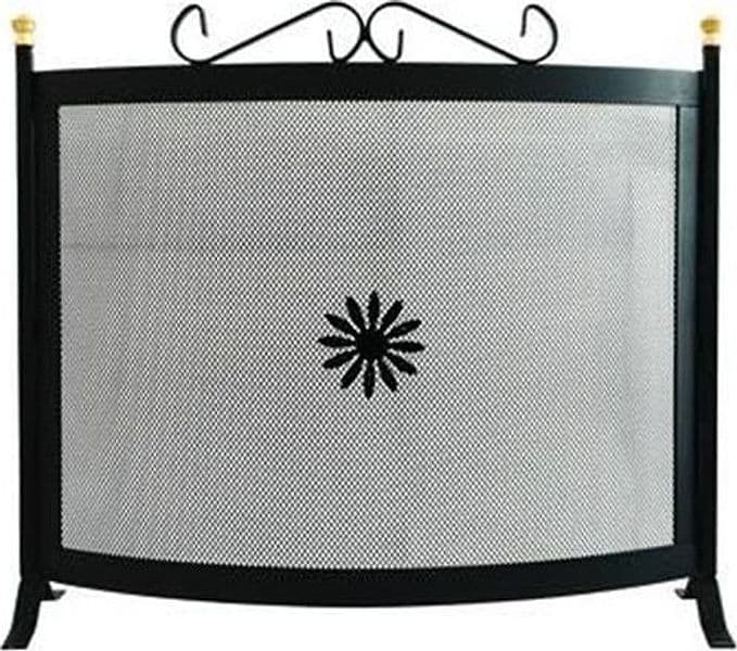 PARASCINTILLE CURVO CON DECORO INCROCIATO cm.62x45h FER 245913 in prodotto EuroStore07 - Alatri, commercioVirtuoso.it