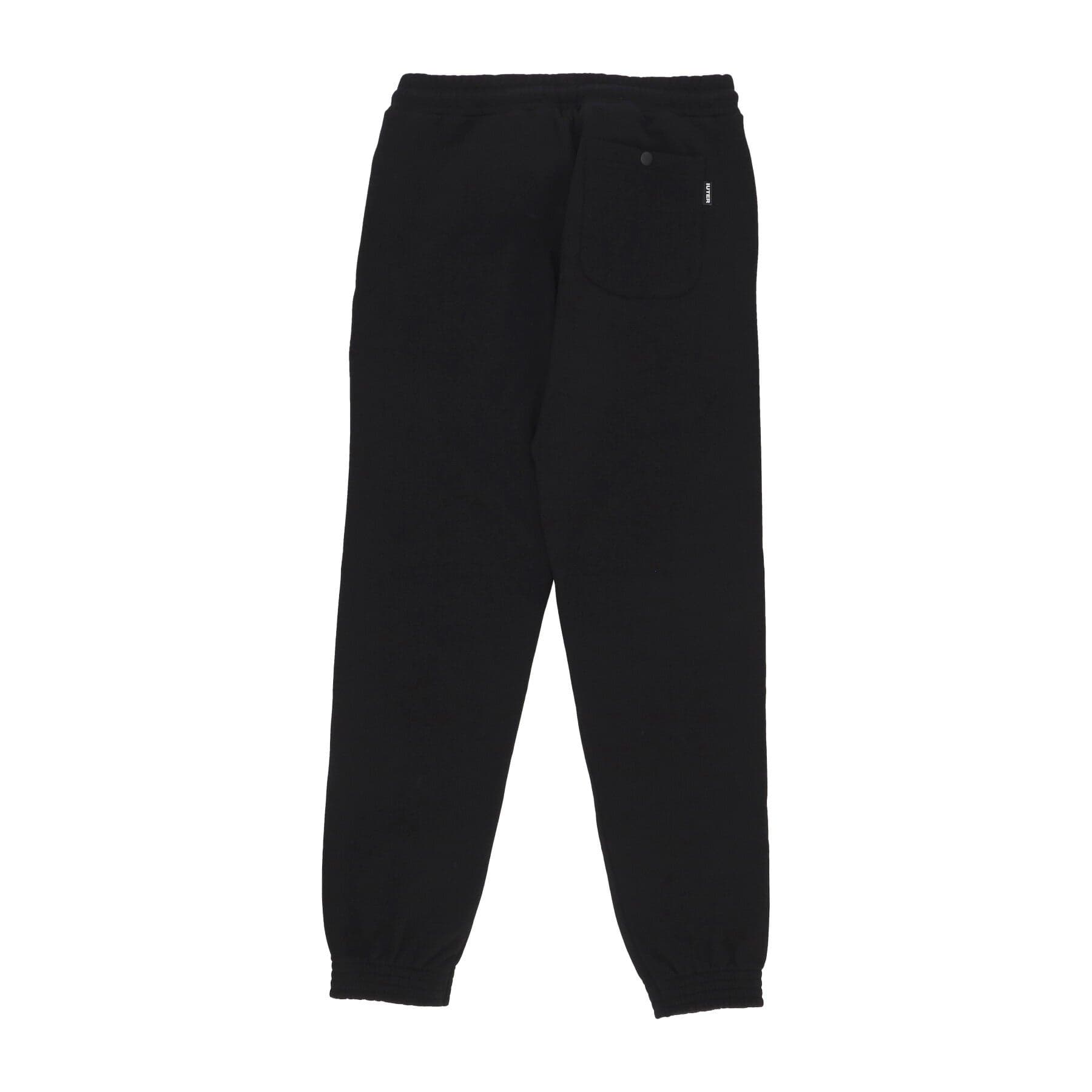 IUTER Pantalone Tuta Felpato Uomo Logo Sweatpant Black da uomo in Pantaloni sportivi Drestige - Casamassima, commercioVirtuoso.it