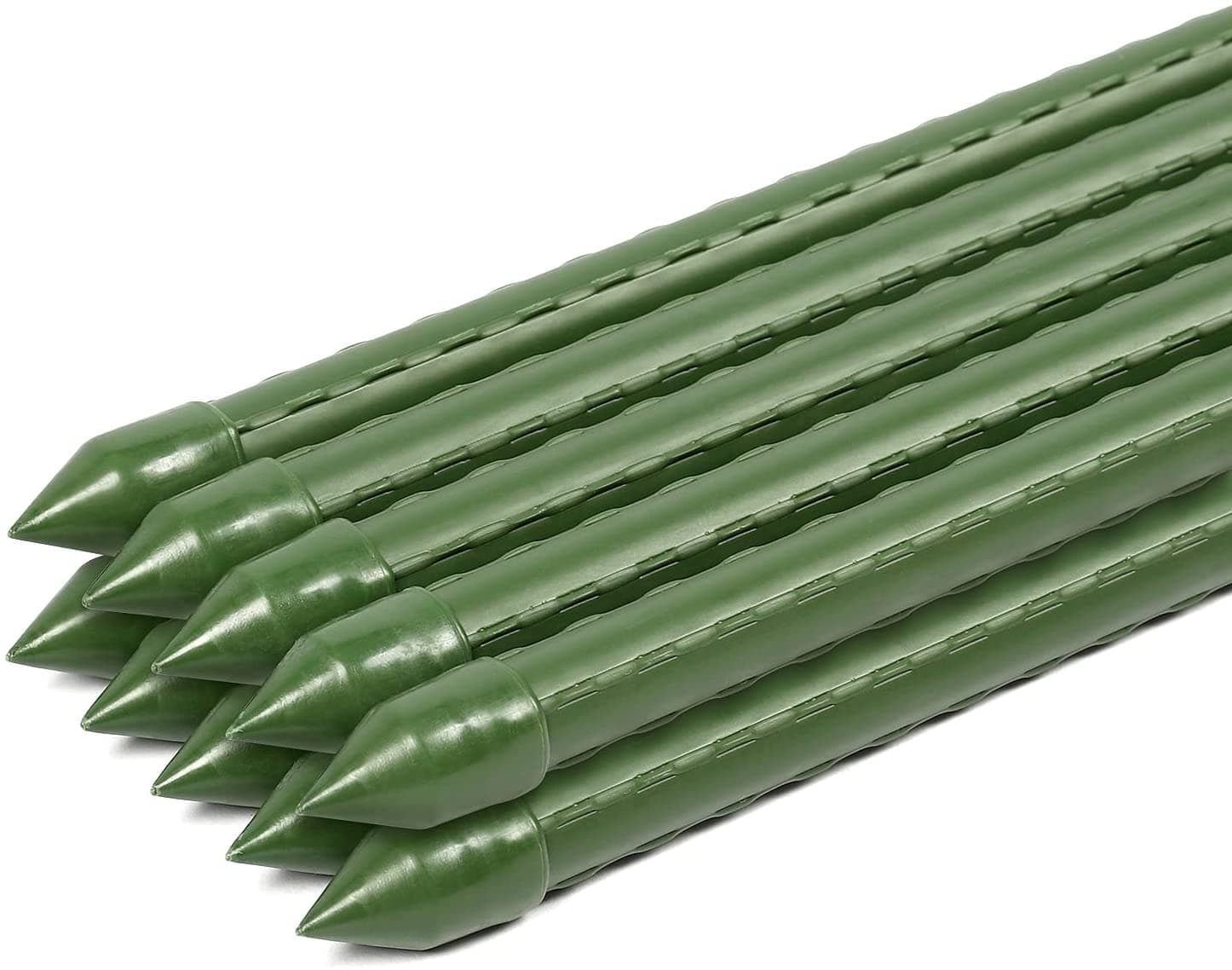 CANNA IN ACCIAIO PLASTIFICATA mm.11x1500h. - PER PIANTE - ORTAGGI FER 256308 in prodotto EuroStore07 - Alatri, commercioVirtuoso.it