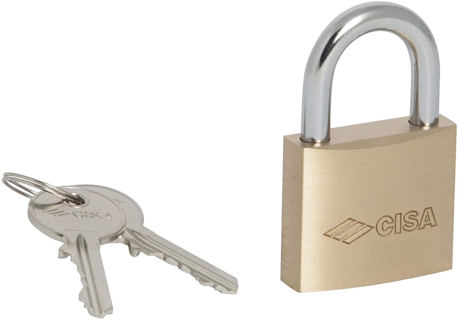 CISA -- LUCCHETTO OTTONE ARCO NORMALE 22010 -- mm.50 KA -- FER 64477 in prodotto EuroStore07 - Alatri, commercioVirtuoso.it